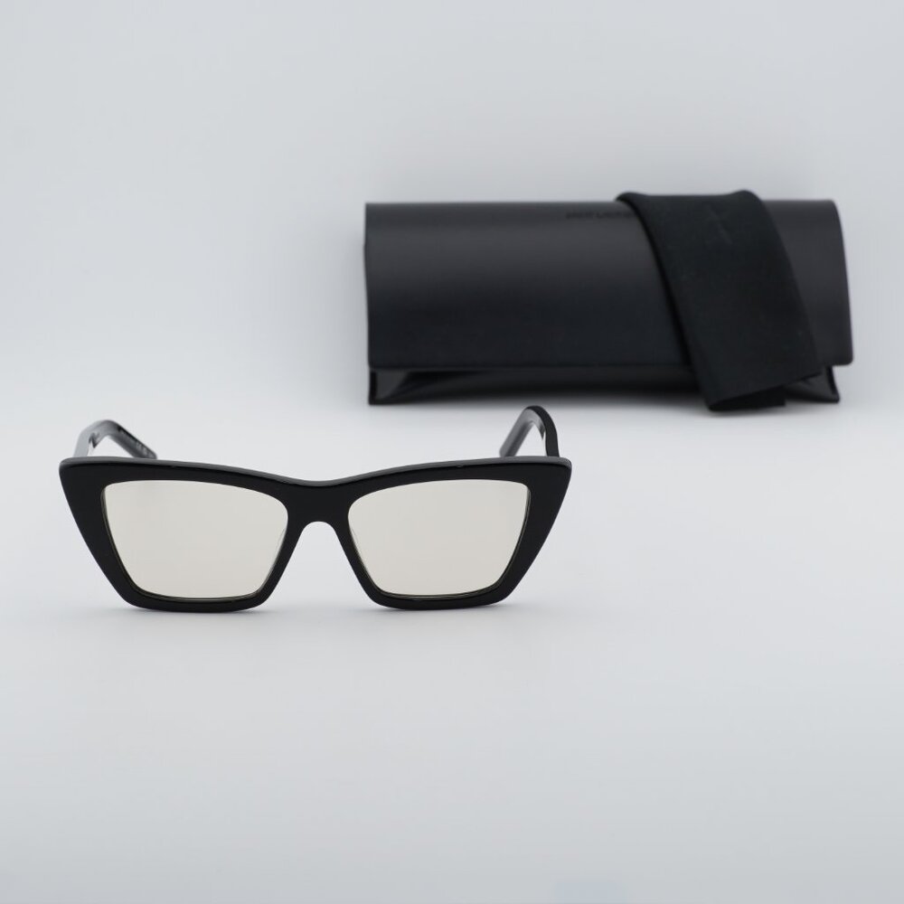 Saint Laurent SL 276 MICA 038 Sunglasses - Shiny Black/Yellow - Picture 3 of 10